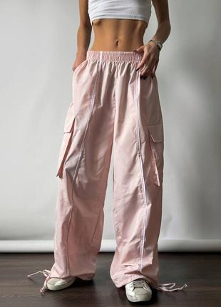Стильные и комфортные брюки карго с накладными карманами ♡1 фото