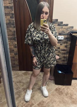 Ромпер/комбинезон женский цветочный принт boohoo