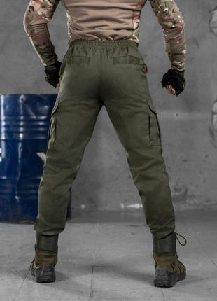 Милитари штаны оливкового цвета bandit штаны хаки на резинке брюки олива материал грета практичные штаны хаки5 фото