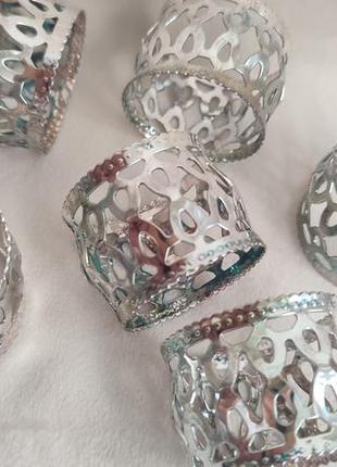 Посріблені кільця для серветок