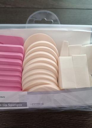 Косметичні спонжи губки для макіяжу( набір 31 шт) livarno. німеччина
