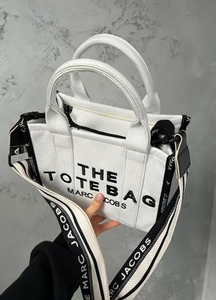 Женская сумка mj tote bag small white3 фото