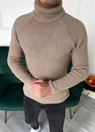 Теплый и стильный свитер (мокко)