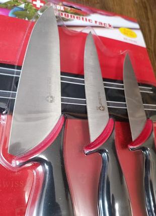 Набор кухонных ножей с магнитной лентой!3 фото
