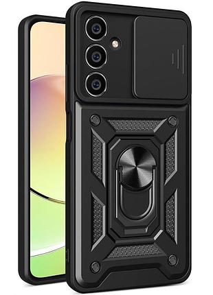 Чехол fiji camera defence для samsung galaxy s21 fe (g990) бампер с защитой камеры и подставкой black