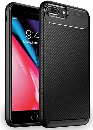 Чохол fiji ultimate carbon для apple iphone 8 plus противоударный бампер чорний