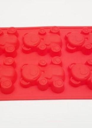 Силіконова форма для випікання "мишки із 6"