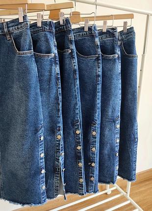 Джинсовая юбка от l до 4 xl