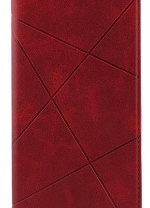 Чохол-книжка business leather для poco c65 на магніті з підставкою червоний