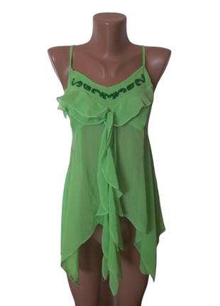 Туніка шифонова жіноча р. 40 (xs) салатовий
