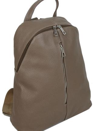 Женский кожаный рюкзак borsacomoda 14 л визон 841.0352 фото