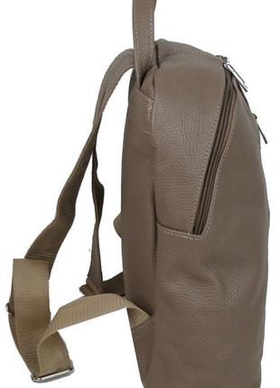 Женский кожаный рюкзак borsacomoda 14 л визон 841.0357 фото