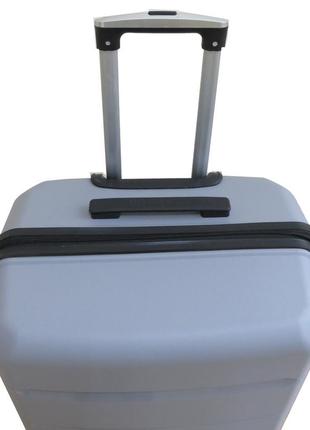 Пластиковый малый чемодан из полипропилена 40l my polo серый6 фото