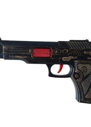 Пістолет-тріскачка іграшковий "джей", golden gun