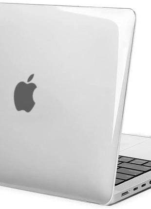 Чохол-накладка eoocoo для macbook pro 14 дюймів 2024 2023 2022 2021 release m3 a2918 a2992 m2 a2779 m1 a2442 pro max - прозорий