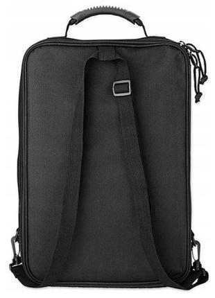 Сумка - рюкзак для ноутбука 14,1 дюймов mid черная2 фото