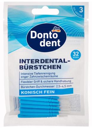 Зубные ершики dontodent (0.6 мм iso 3) 32 шт