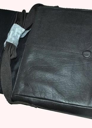 Чоловіча шкіряна сумка, планшетка livergy чорна8 фото