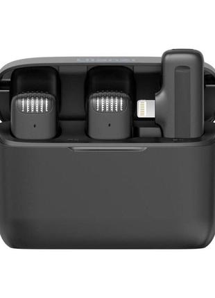 Бездротова мікрофонна система ulanzi vijim j12 wireless lavalier microphone system (lightning apple interface