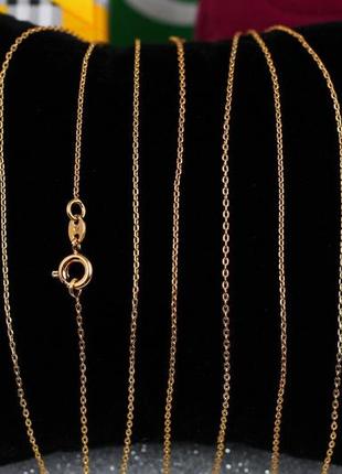 Цепь xuping jewelry якорная  35 см 1 мм золотистая