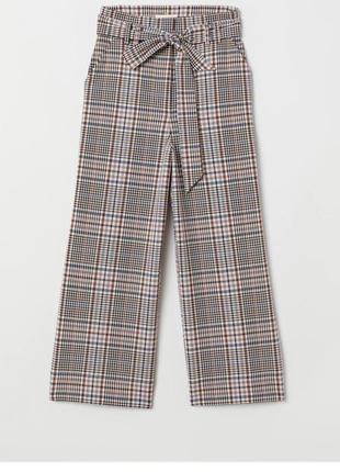 Широкие укороченные брюки/кюлоты от h&m