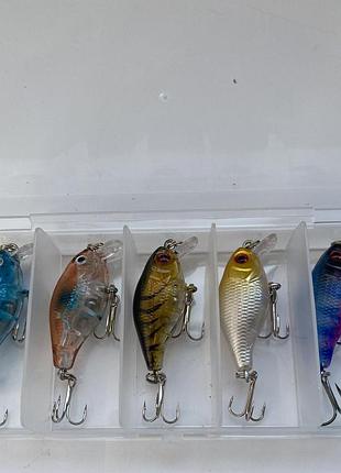 Воблер кренк crankbait 4г 42мм набір 5 шт