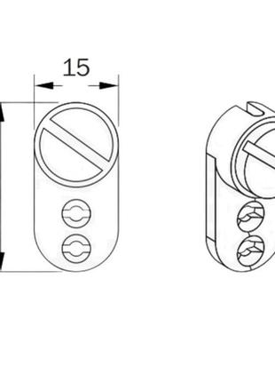 Натягувач тримач фіксатор ліски рулонних штор коричневий