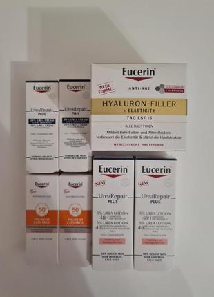 Набір антивіковий денний крем для підвищення пружності шкіри eucerin hyaluron filler+elasticity