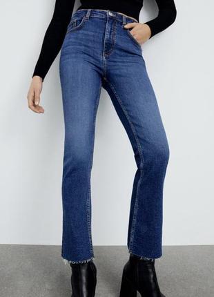 Джинси zara джинсы zara клешь