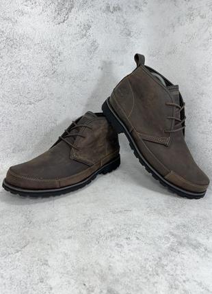 Черевики шкіряні коричневі чоловічі демісезонні Iridescent timberland earthkeepers2 фото