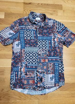 Колоритная вискозная рубашка