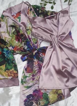 Комплект для дому,халат і сорочка,хенд мейд