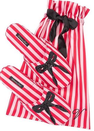 Тапочки victoria’s secret с сатиновым мешочком