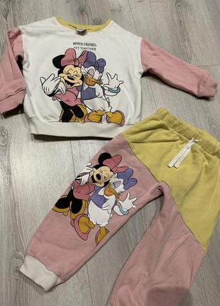 Спортивный костюм next с минни маус minnie 98-104 2-3-4 года