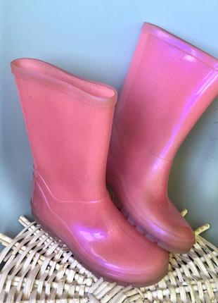 Чоботи рожеві гумові next/ розмір 12(30,5)