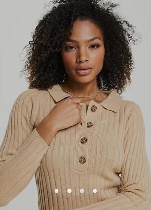 Тёплое платье поло