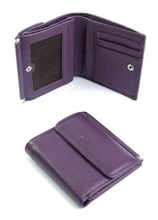 Женский кожаный кошелек genuine leather a2202-8848a-4 purple1 фото