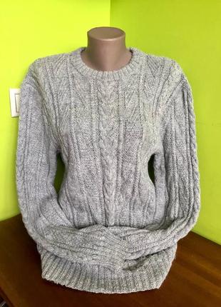 Добротний теплий в'язаний светр/ може бути унісекс/ нюанси!!!