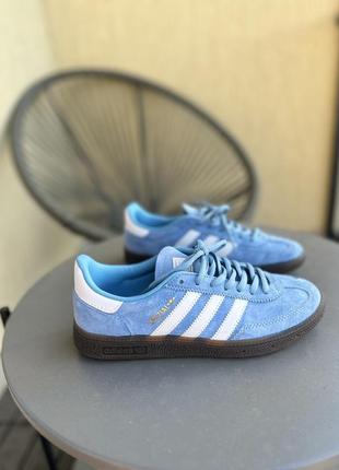 Голубые кеды amber adidas spezial