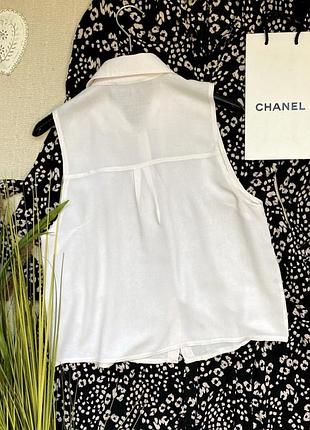 Светло-розовая блуза рубашка без рукавов bershka размер s5 фото