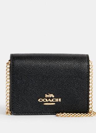 Coach мини сумочка-кошелек на цепочке