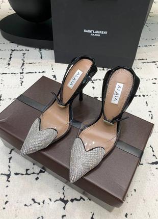 Босоножки alaia черные красные белые