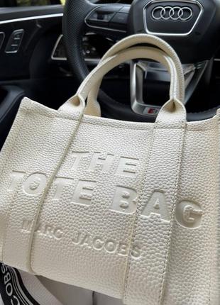 Жіноча сумка mj tote bag beige small3 фото