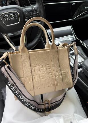 Женская сумка mj tote bag dark beige small3 фото