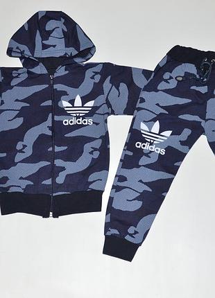 Костюм дитячий камуфляжний, adidas синій розпродаж терміново