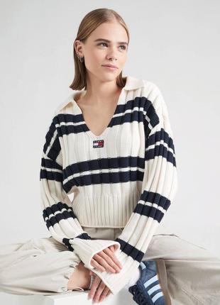 Джемпер tommy hilfiger кофта полосатая