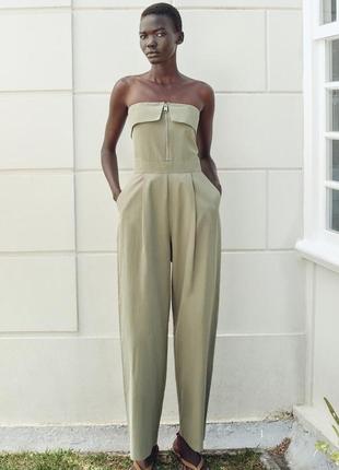 Комбинезон зеленый женский zara new