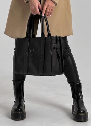 Женская сумка marc jacobs tote bag black mini4 фото