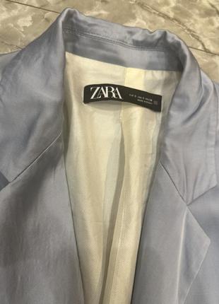 Атласний блейзер, шовковий піджак, блейзер zara5 фото