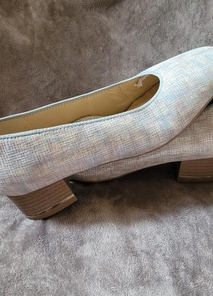 Кожаные серебряно-золотистые туфли ara,размер 39.